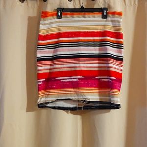 Rafaella multi colored stripped skirt